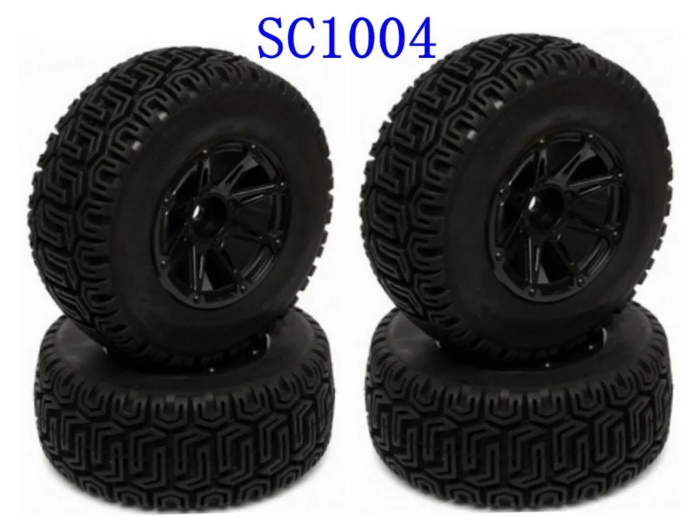 NEW 1/10 Short Course Wheels Off-Road Tires for hpi kyosho Slash RC Car 4pcs | Игрушки и хобби