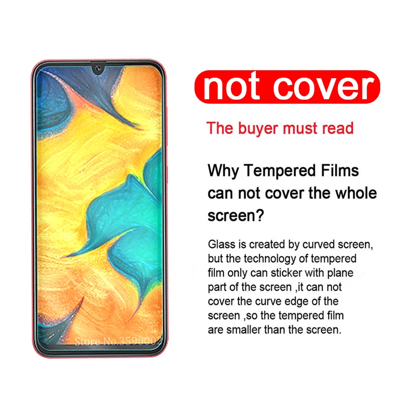 Защитное стекло для Samsung A50 2019 закаленное Galaxy A40 A70 A30 A10 A60 A90 A20 M10 M20 M30 M40 пленка
