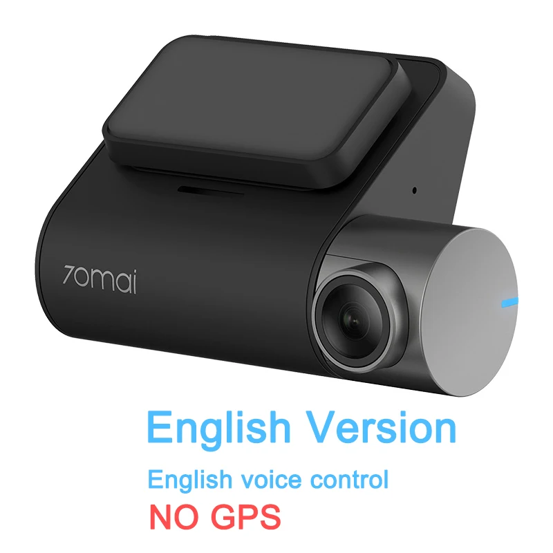 English version XiaoMi 70mai Dash Cam Pro 1944P gps ADAS автомобиля Камера видео регистратор 70mai Автомобильный видеорегистратор техникой Камера Wi-Fi Dvr голос Управление 24 часа в сутки для парковочной системы - Название цвета: English version
