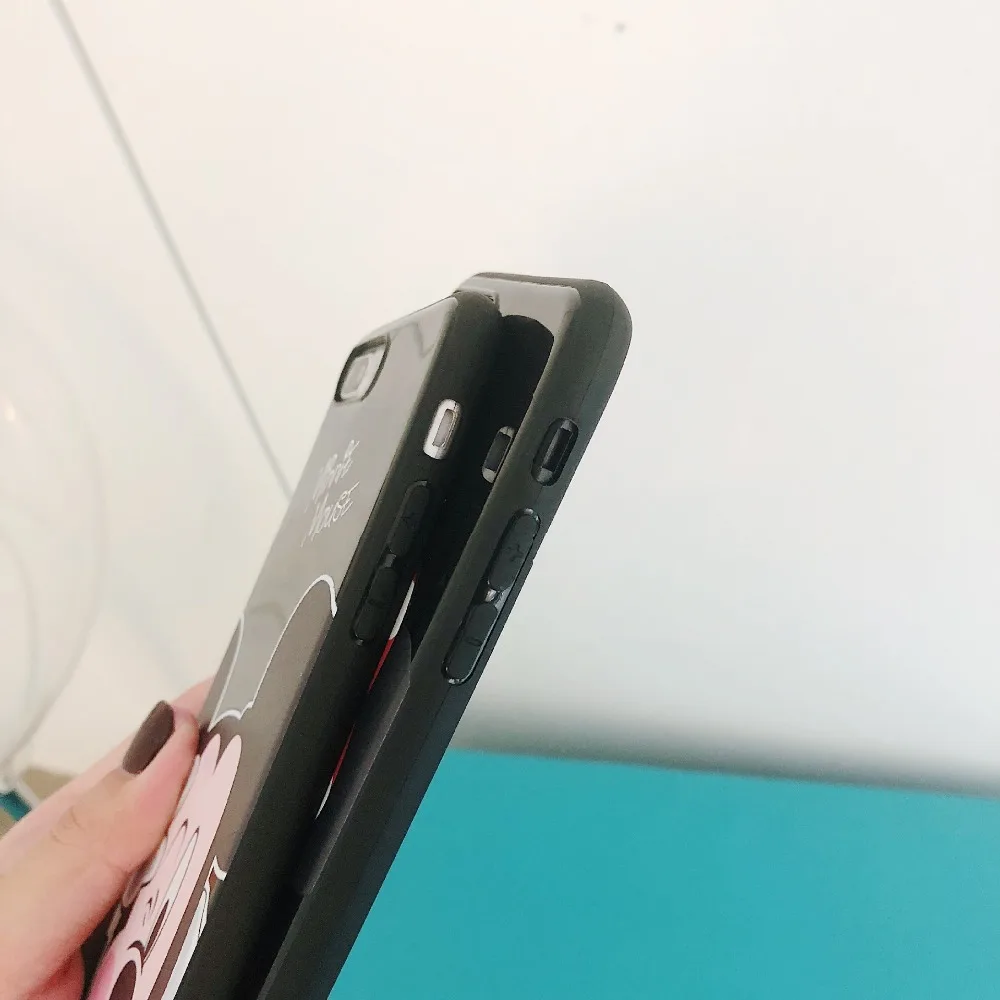 YIJIAMO чехол для телефона iPhone6 7 8 Plus Мягкий IPhone X Веселый Микки Маус Чехол мобильного
