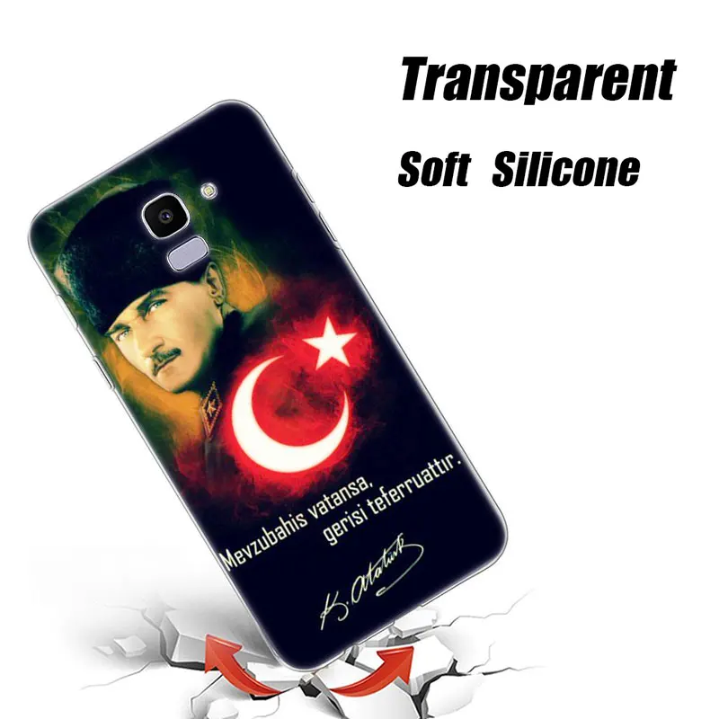 Силиконовый чехол Fenerbahce Mustafa Kemal Ataturk для Samsung Galaxy J8 J6 J4 2018 J2 Core J5 J7 Prime J3 2016 2017 EU Plus |