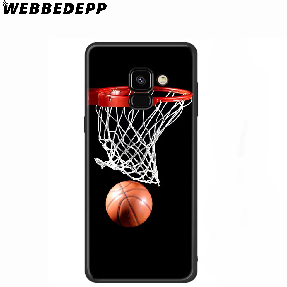 WEBBEDEPP Баскетбол Искусство полет силиконовый чехол для Samsung Galaxy A3 A5 A6 A7 A8 A9 A10 A20 A30 A40