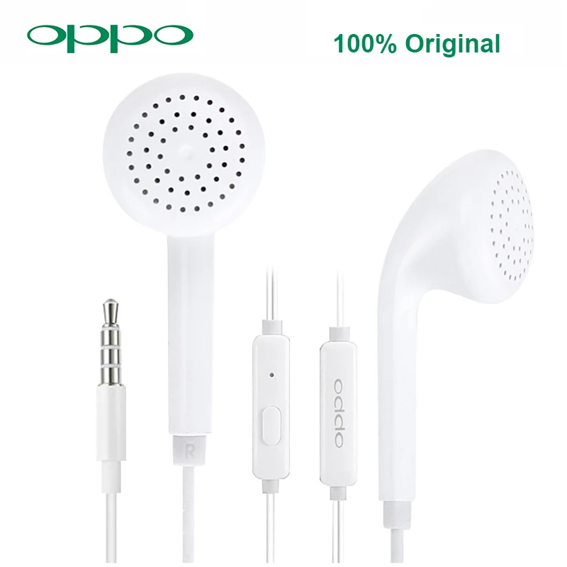 Оригинальные наушники OPPO R9 с разъемом 3 5 мм проводные контроллером в уши для R15 Find