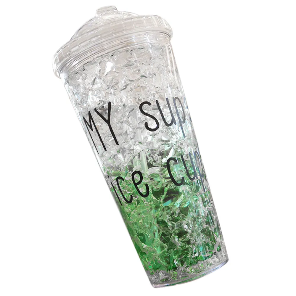 Модная летняя градиентная холодильная кружка для путешествий с телескопической