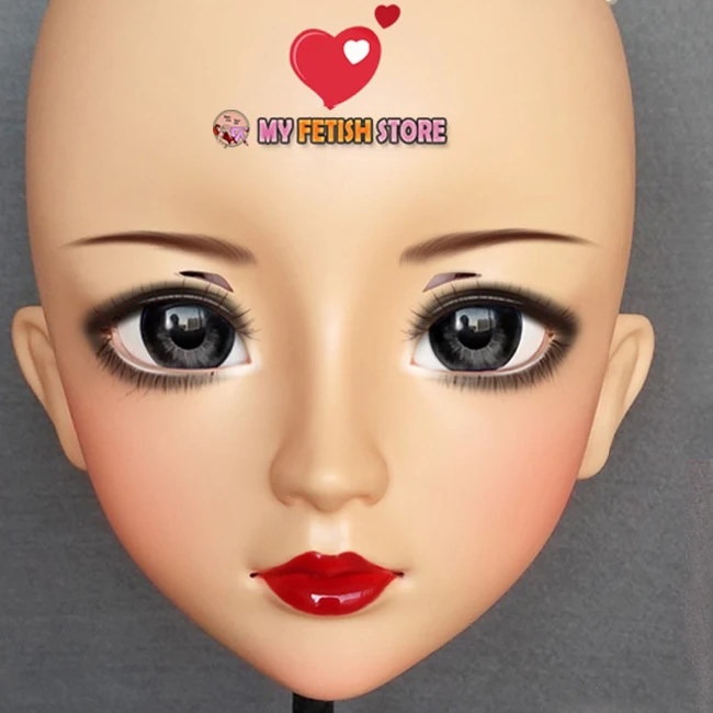 (Jun 03) Женская милая девочка каучуковая полуголовая Kigurumi BJD маска для косплея
