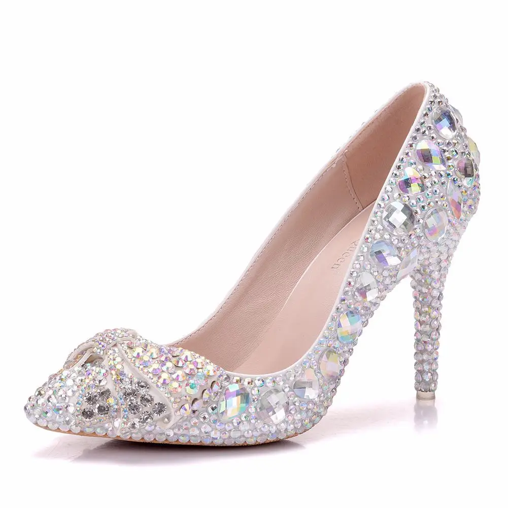 

Foreign Trade Single Shoe Fine Stiletto Butterfly Tie Female Shoes Sharp Big Code Wedding Shoes Handmade Wedding Shoes