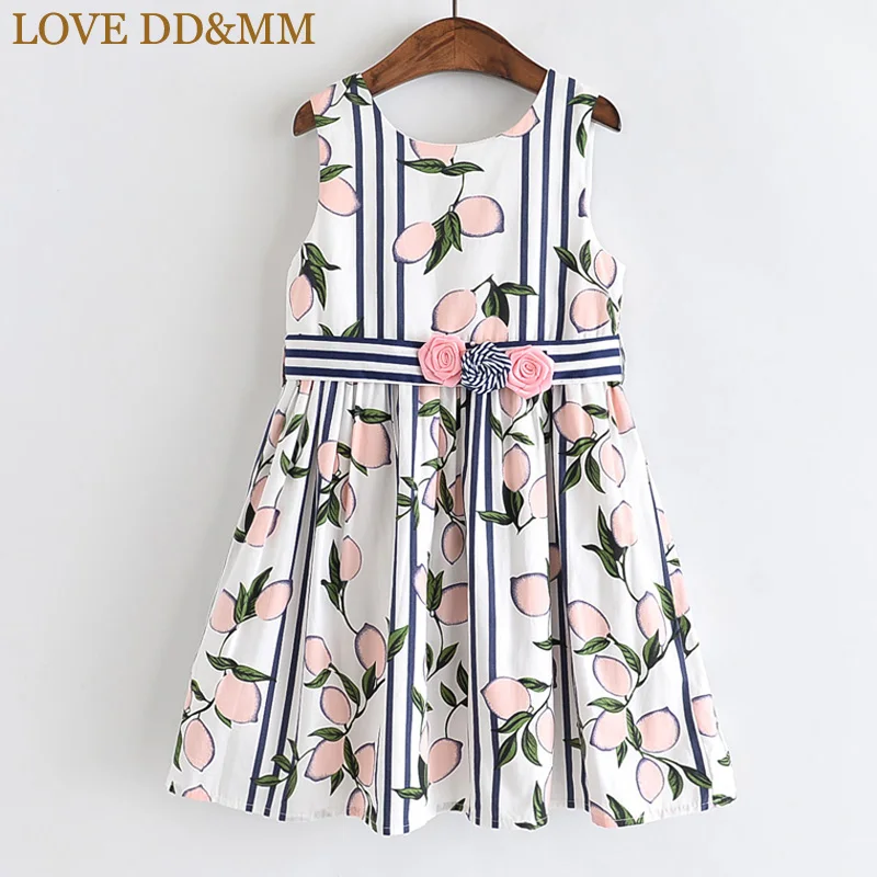 Платье для девочек LOVE DD &amp MM Новинка лета 2021 детская одежда платье с принтом