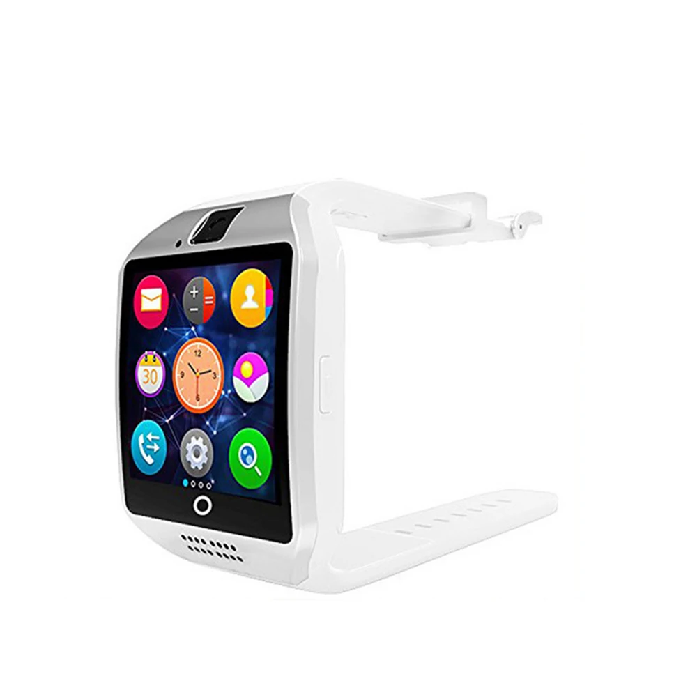 WHITE Новые стильные Смарт-часы Q18, 1,54 экран, карта вызова, Bluetooth, музыкальное сообщение, напоминание, мониторинг сна, упражнения, шаг для мужчин и женщин - Цвет: WHITE