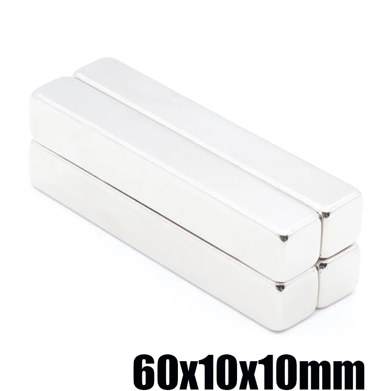 Прямоугольный магнит 2 шт. 60x10x10 мм 60*10*10 лист неодимовых магнитов на присоске