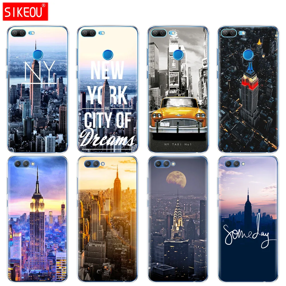 Силиконовый чехол для телефона Huawei Honor 10 V10 3c 4C 5c 5x 4A 6A 6C pro 6X 7X 6 7 8 9 LITE Нью-Йорк |