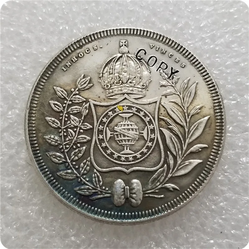 1835 бразильская 800 копия монеты|Безвалютные монеты| |