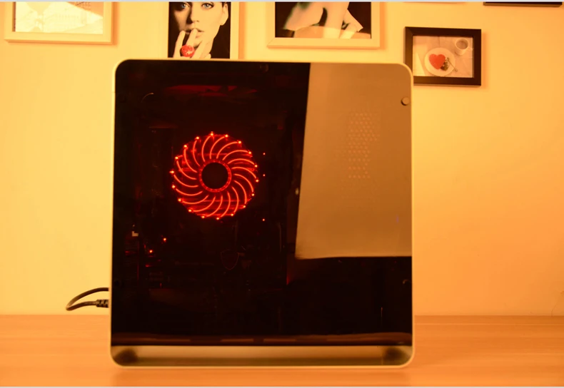 JONSBO UMX1 PLUS MINI-ITX шасси(поддерживает ITX материнскую плату/все алюминиевые корпуса/5,0 толщина закаленное стекло боковые панели