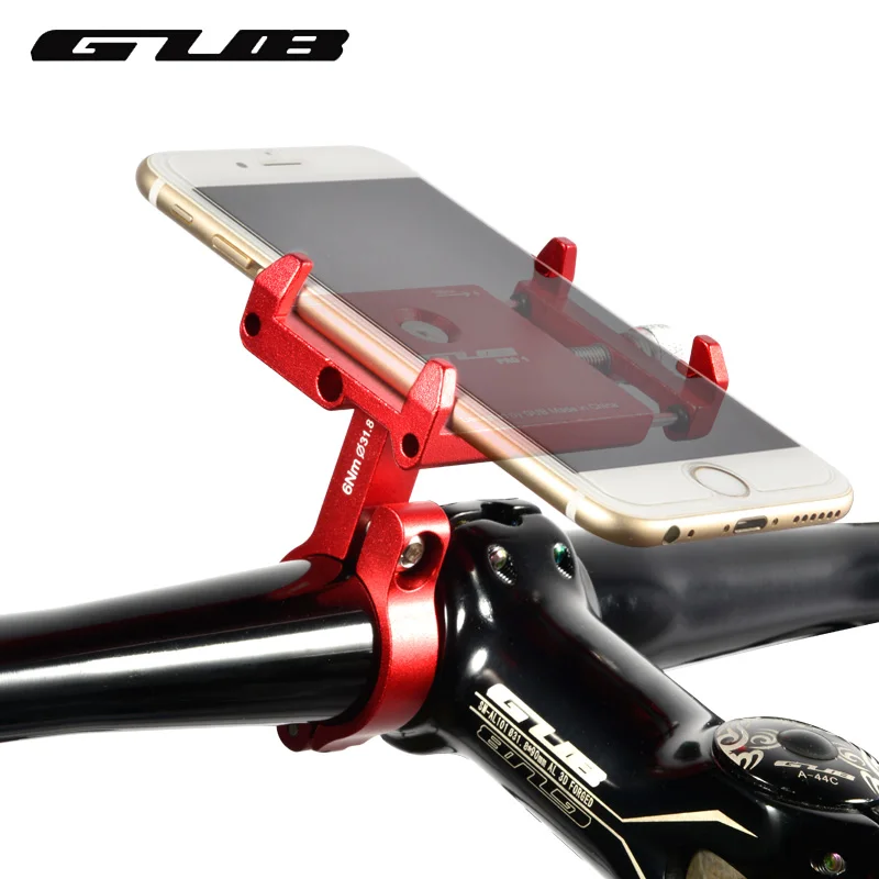 

GUB PR01 Aluminum Bike Phone Holder For 3.5-6.2 inch Smartphone Adjustable Universal Support GPS Bike Phone Stand