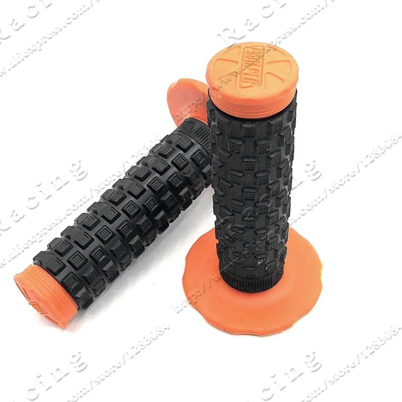 Новые ручки Pit Dirt Bike гелевые ручки для мотоцикла 7/" рукоятки мотокросса protaper MX покрытие с подушечками - Цвет: Orange