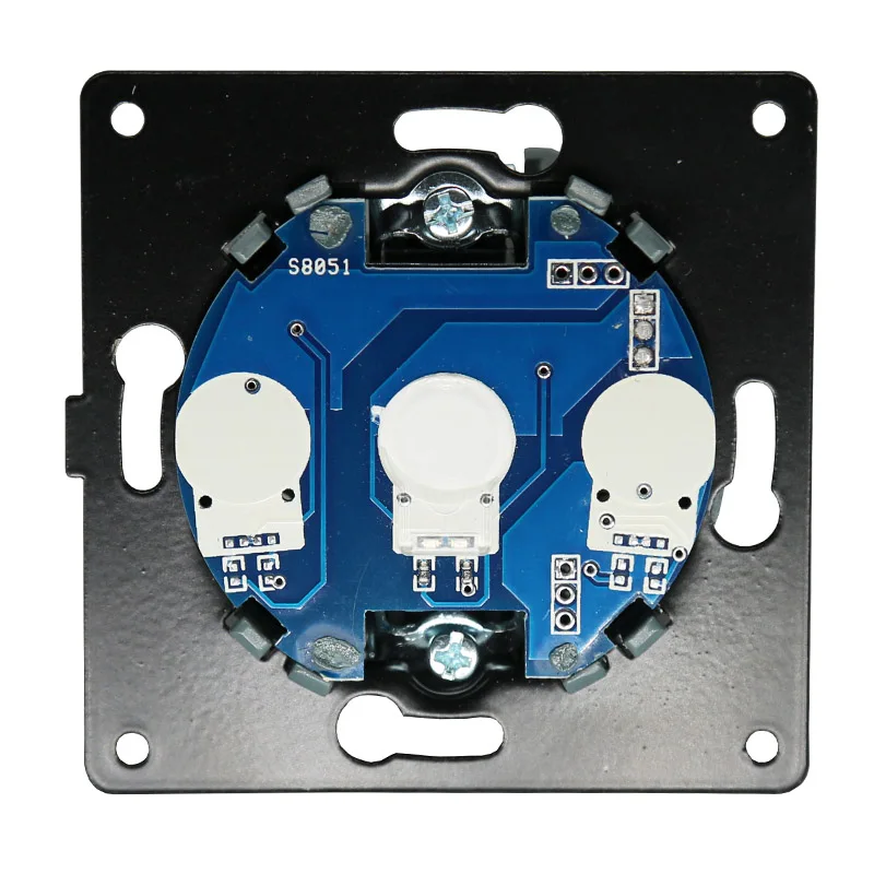 Настенный сенсорный выключатель из закаленного стекла 3 Gang 1 Way | Обустройство