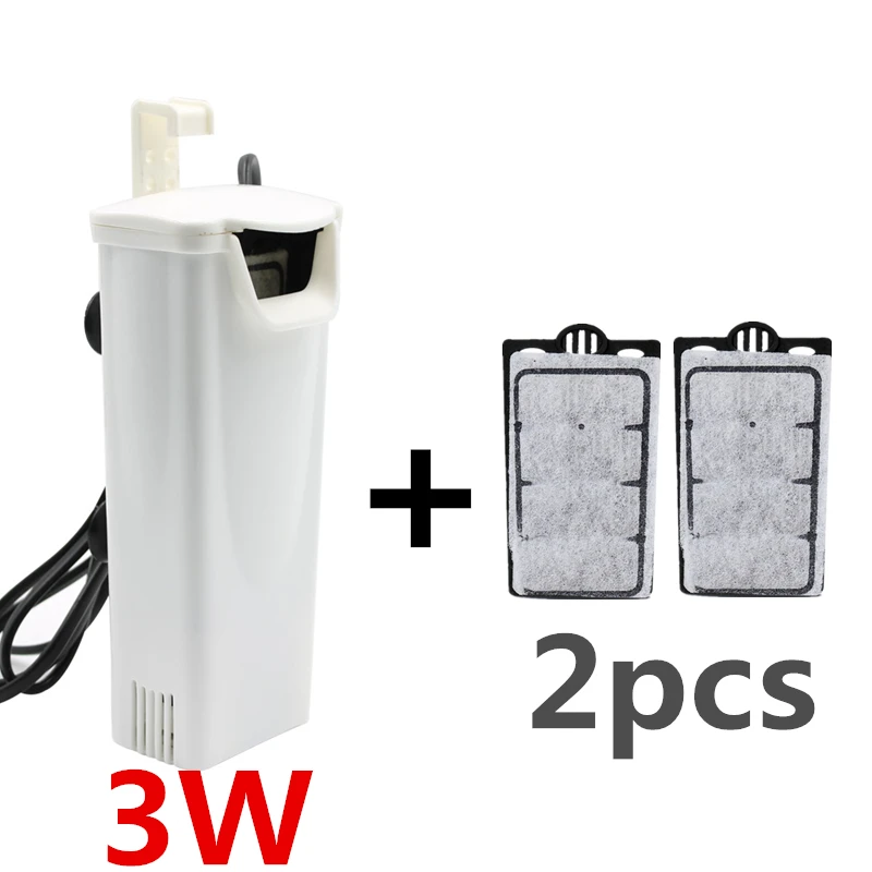3W pump and 2 pads 3 Вт 200л/ч водопадный аквариум фильтр насос черепаха аквариум низкий уровень воды фильтрующий кислородный насос Рыба черепаха рептилия поставка 220-240 В - Цвет: 3W pump and 2 pads