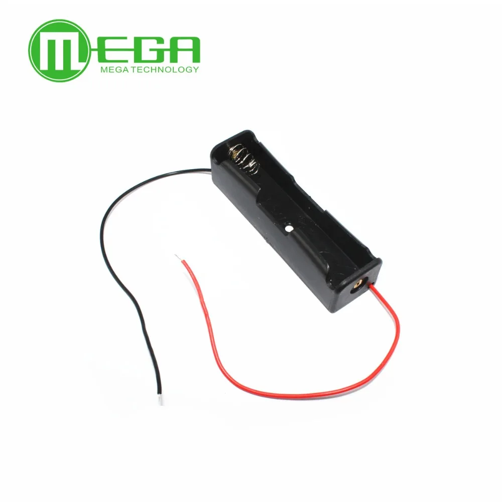 10 штук 18650 Батарея Li-ion 3.7V Черный ящик для хранения с крепежными зажимами и проводами для автоматизации.