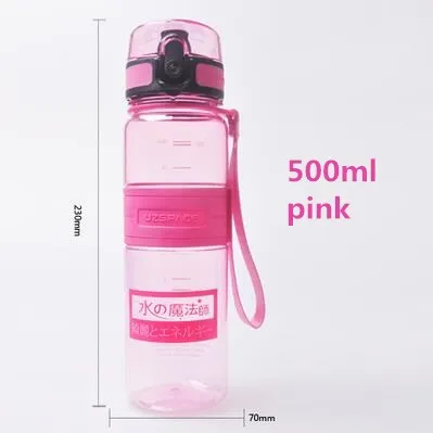 500ml 650 МЛ Экологичный Tritan(BPA БЕСПЛАТНО) спортивные Бутылки с Водой Скраб кофе чай молоко Пространство Кубок восхождение Пешие Прогулки Велоспорт бутылка для воды - Цвет: 500ml