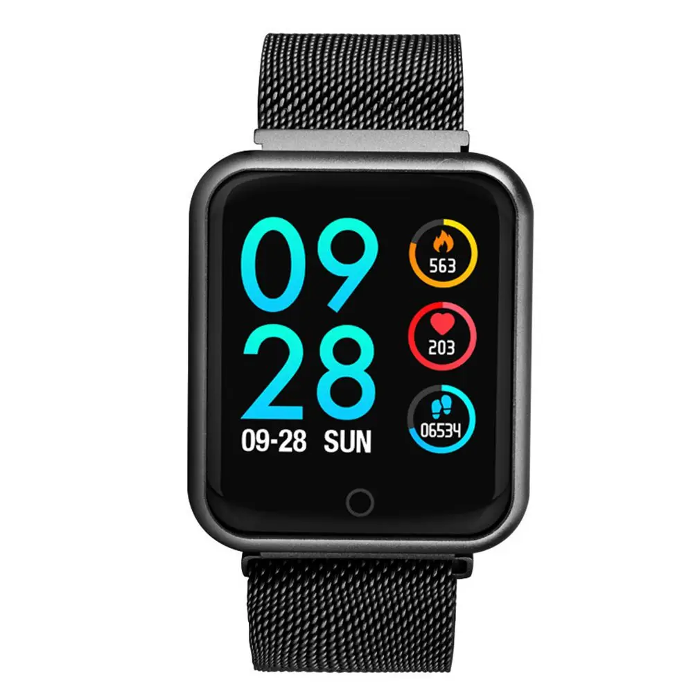 Смарт часы P68 для мужчин и женщин кровяное давление пульсометр спортивный трекер