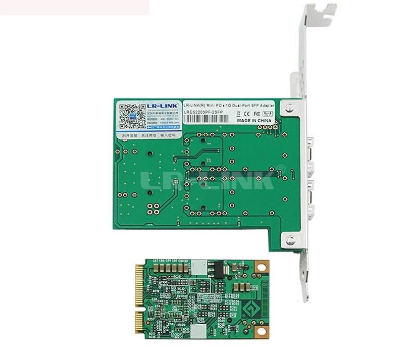 LR-LINK 2203PF-2SFP Автомобильное зарядное мини-устройство PCI-e волоконно-оптический адаптер Intel I350 гигабитные оптические сети Интерфейс карты(2xsfp