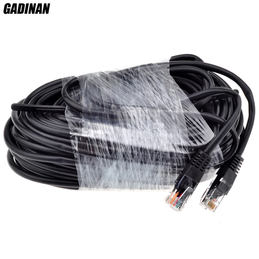 Сетевой Ethernet Кабель GADINAN RJ45 CAT5E CAT5 20 м 60 футов|cable ethernet|cable for ip cameracable ethernet rj45 |