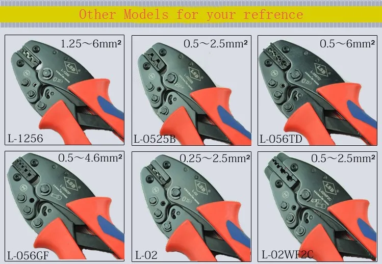 L-056TD ratchetting плоскогубцы для 22-10awg неизолированных кабельных линий ручной инструмент для обжима