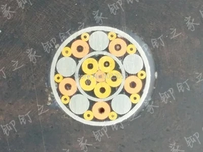 Мозаичные штифтовые заклепки с хвостовиком ножа диаметром 6 мм латунная трубка