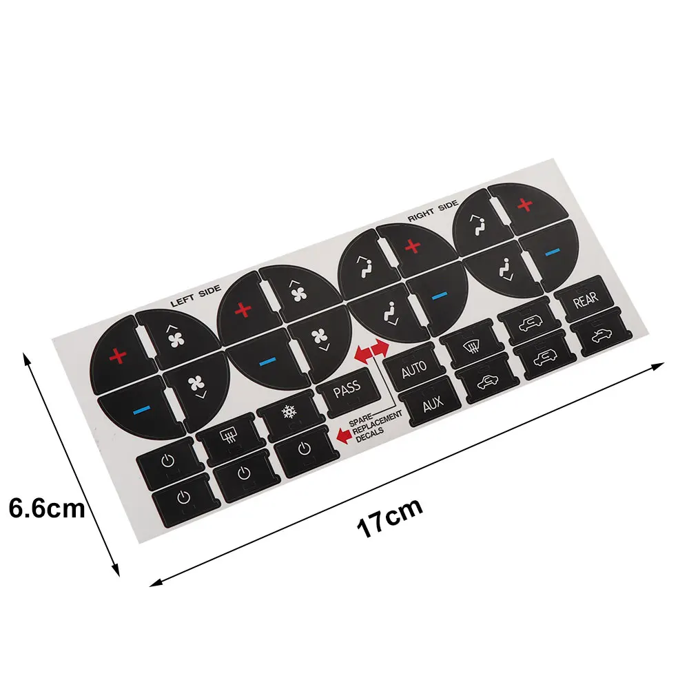 1 шт. практичная Кнопка для замены автомобиля наклейка с климатическим контролем