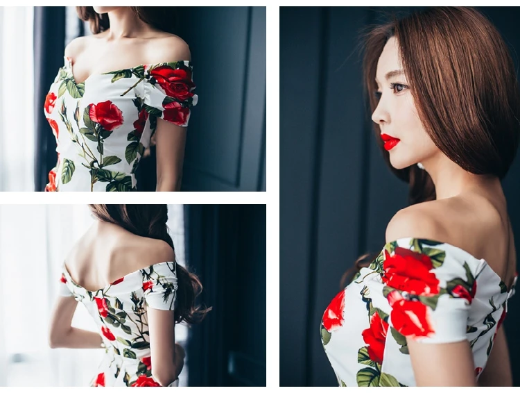 Для женщин пикантные с открытыми плечами короткий рукав Bodycon платье карандаша