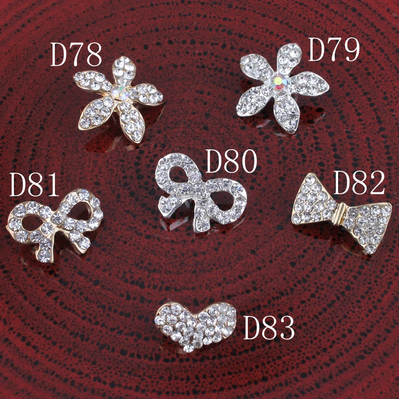 10 шт. винтажный цветок ручной работы стразы пуговицы с плоской задней