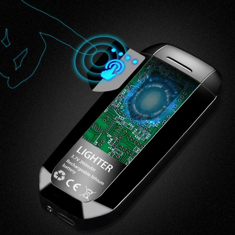 Новая Металлическая двухдуговая плазменная Зажигалка перезаряжаемая USB для