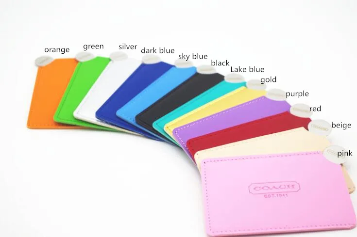 Mixed color 100 шт зеркало для макияжа из нержавеющей стали небьющееся маленькое зеркало посылка коробка+ кожаный чехол+ зеркало - Цвет: Mixed color