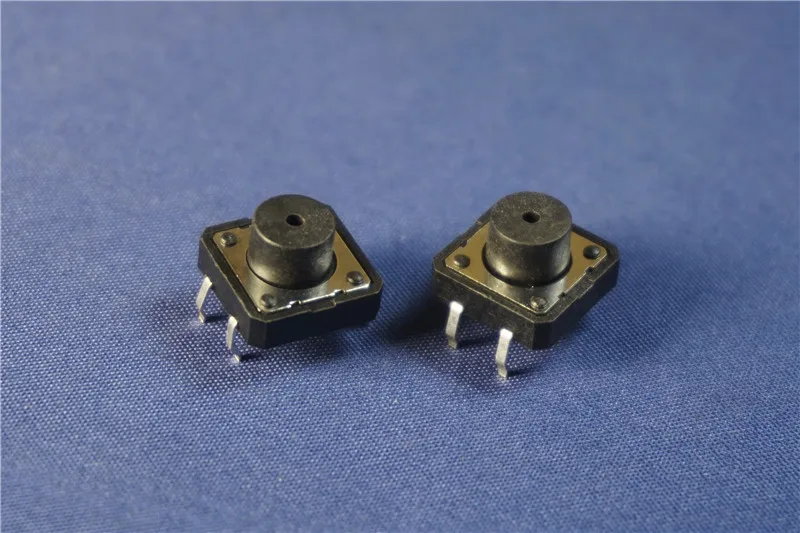 

1000pcs 12.0 x 12.0 x 7.5 mm Tact Switch 12x12 DIP Type 7.5mm Height Push Button Through Holes PCB Solder Straight SPST NO