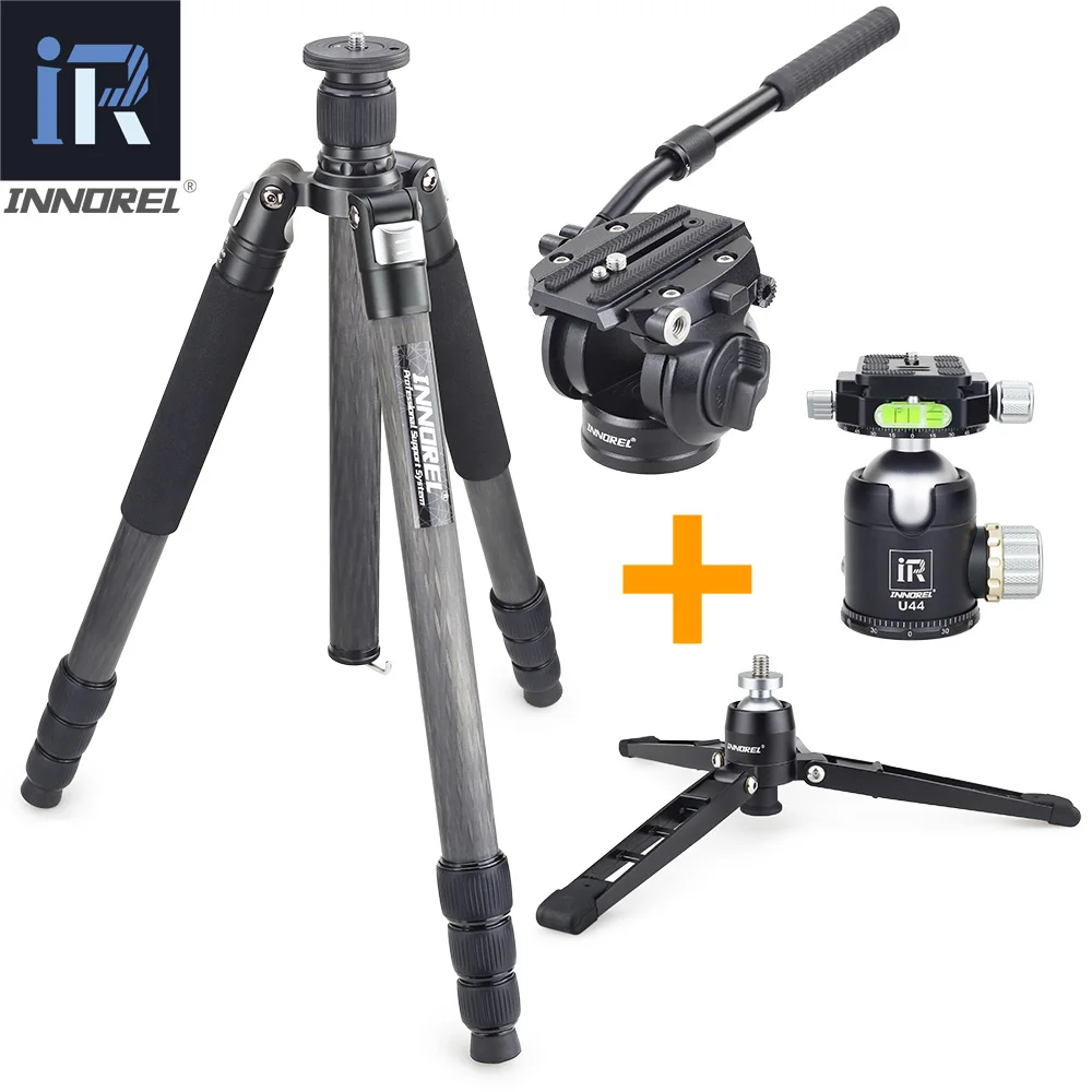 INNOREL RT85C превосходный штатив из углеродного волокна для цифровой DSLR камеры сверхмощный штатив для камеры Профессиональный двойной панорамный шаровой головкой - Цвет: Add H70 U44 PW50