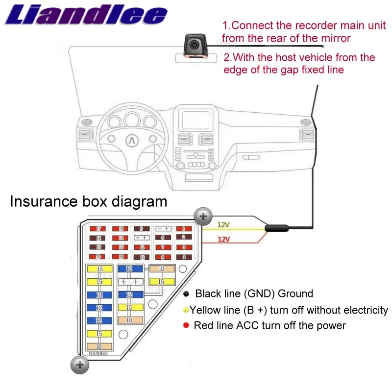 Liandlee For Toyota Mark X / Reiz X120 X130 2004~2018 Car Road Record WiFi DVR Dash Camera Driving Video Recorder images - 6
