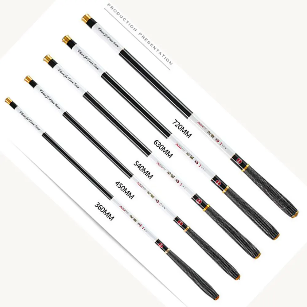 NEW Ultralight SuperHard 3.6/4.5/5.4/6.3/7.2 Meters Stream Hand Pole Carbon Fiber Casting Telescopic Fishing Rods Fish Tackle | Спорт и