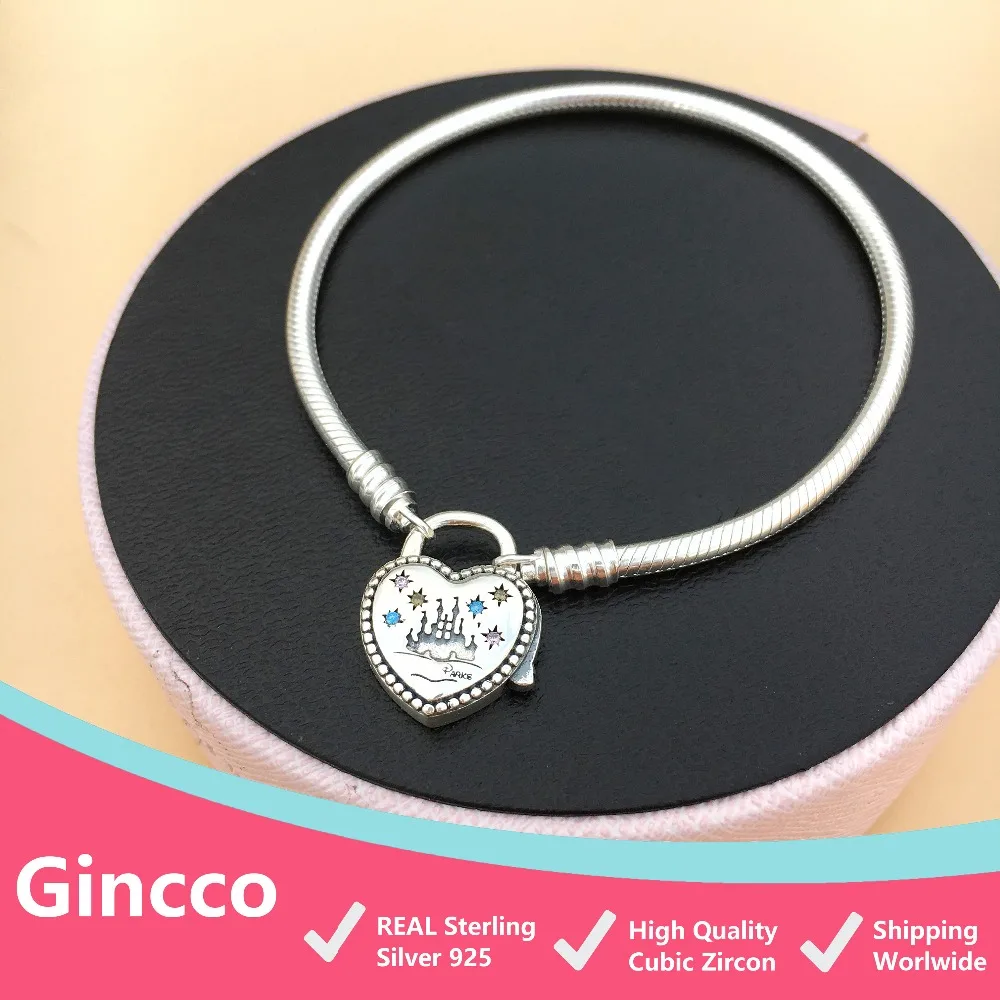 Браслет Gincco Land Park, эксклюзивный, подходит к оригиналу Pandora, очаровательный браслет, сделай сам, Стерлинговое серебро 925, Шарм