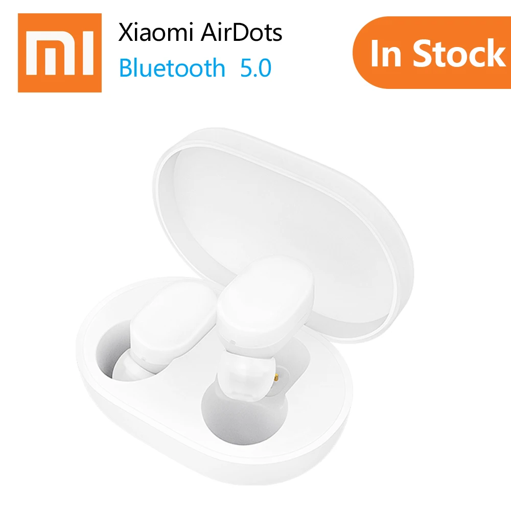 100% оригинальные Xiaomi AirDots Bluetooth наушники Молодежная версия стерео MI Mini
