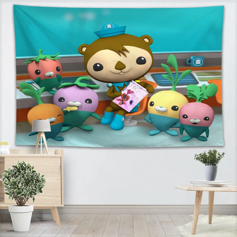 Octonauts аниме гобелен настенный Декор для домашней вечеринки на день рождения