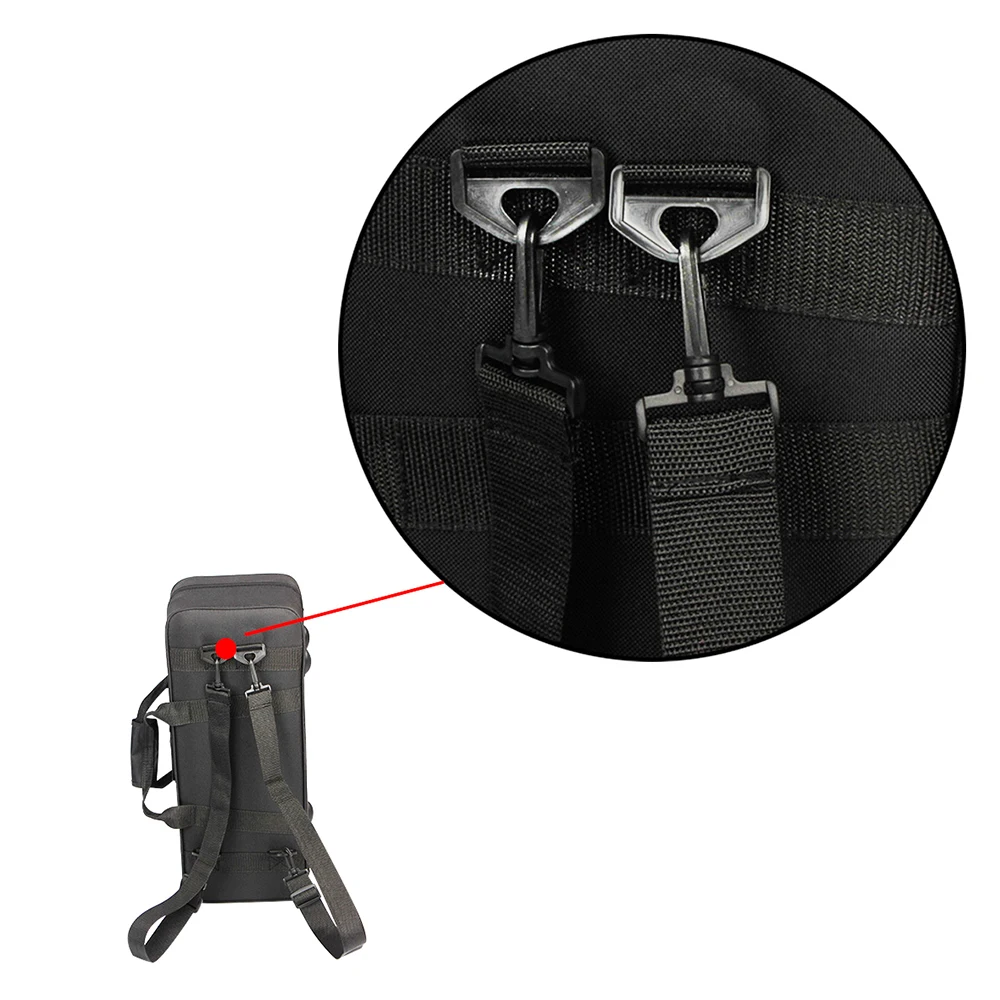 600D труба Gig Bag Box рюкзак водостойкая ткань Оксфорд с регулируемым двойным плечевым ремнем карман из пенопласта с хлопковой подкладкой