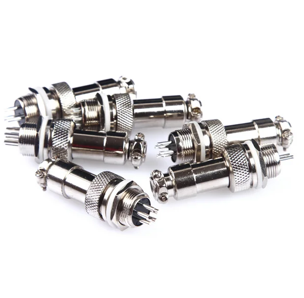 Бесплатная доставка 10 пар Мужской и Женский диаметр 12 мм провод панель Разъем GX12