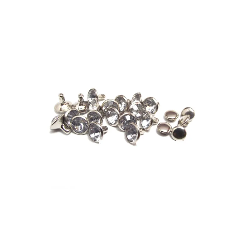 

1000sets 7mm Diamond Rhinestone Crystal Rivet Studs