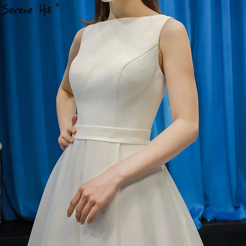 Белый с вырезом &quotлодочка&quot Атласное сексуальное вечернее платье 2021 высокого