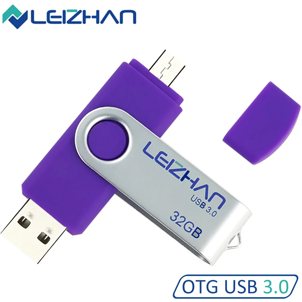 Leizhan 6 цветов USB флэш-накопители 32 ГБ 3.0 телефона Android OTG флэш-накопитель 16 флешки 8
