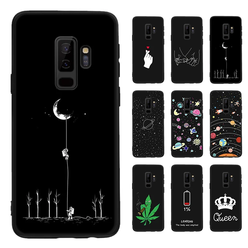 Чехол для телефона Samsung Galaxy S10 S9 S8 Plus силиконовый матовый чехол из ТПУ с милым