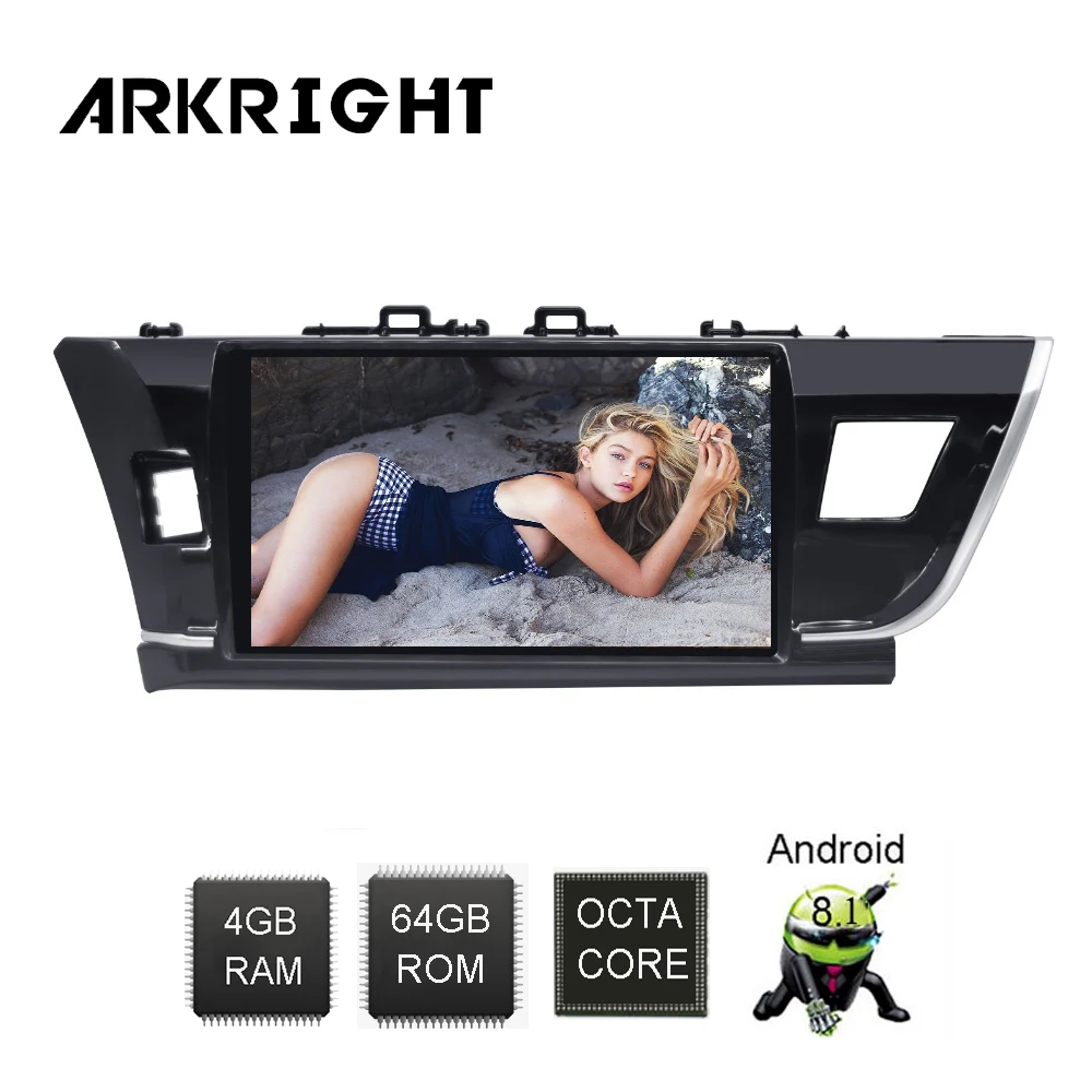 Автомобильный радиоприемник ARKRIGHT 10 1 ''с GPS системой Android 8 автомобильная