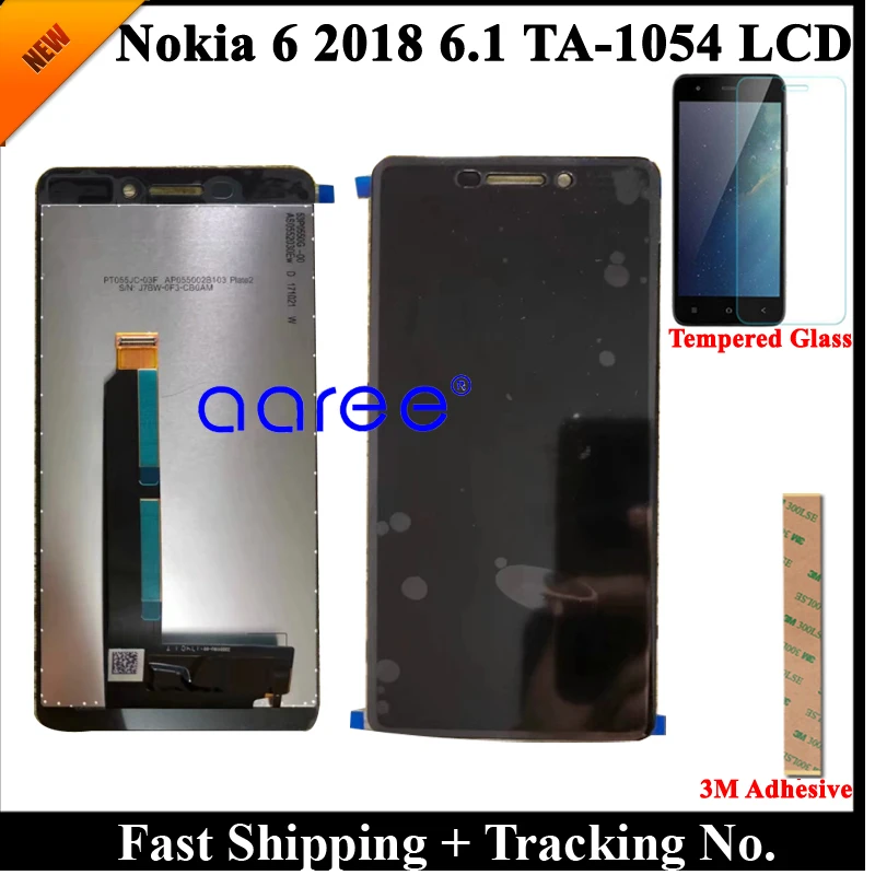 ЖК-дисплей класса AAA для Nokia 6 2018 1 дюйма TA-1045 сенсорный ЖК-экран с цифровым