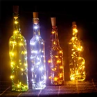 Светодиодная Звездная гирлянда в виде бутылки из медной проволоки диаметром 75 см для рождества, праздника, свадьбы и хэллоуивечерние