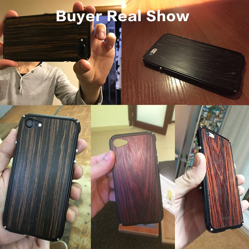 AAA + качество Showkoo деревянный Оригинальный чехол для iPhone 8 Plus 7 6 S Деревянный с