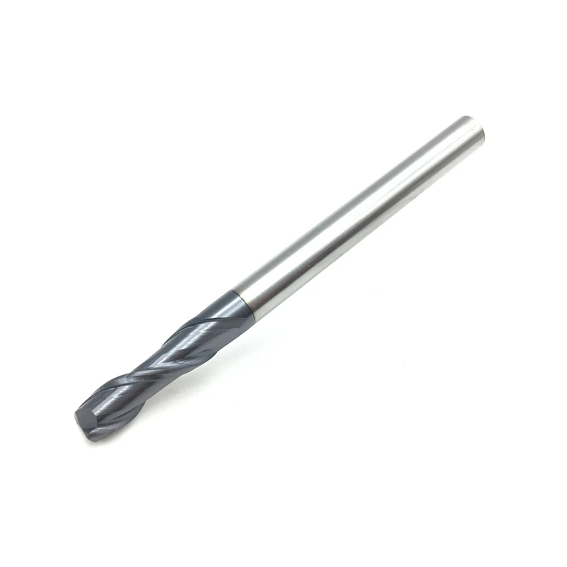 Концевые фрезы твердосплавные с 2 зубьями и прямым хвостовиком длина 50 мм 75 100 150 1